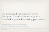 Predicting judicial decisions of the European Court of Human Rights: a Natural Language Processing perspective