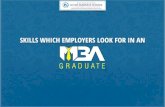 Skills which Employers look for in an MBA Graduate