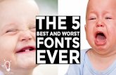 3 Colours Rule - The 5 Best And Worst Fonts Ever - Creative Agency London