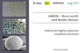 AXIONIT Selective ion exchange resins