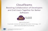 CloudTeams - Boosting Collaboration of Developers and End Users Together for Better Software