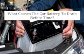 What Causes The Car Battery To Drain Before Time
