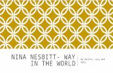 Nina nesbitt  'way in the world' (selling point)
