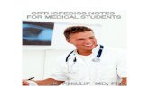 ORTHOPEDICS NOTES FOR MEDICAL STUDENTS