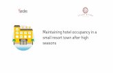 Maintaining hotel occupancy in a small resort town after high seasons
