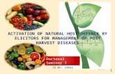 Activation of natural host defence by elicitors for management of post harvest diseases