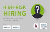 High-Risk Hiring: 6 Hidden Compliance Traps to Avoid When Screening Applicants