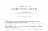 Geneva Emergence in Gauge/Gravity Dualities