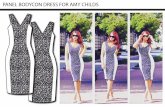 Panel bodycon dress for Amy Childs