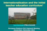 Internationalisation and the initial teacher education curriculum’