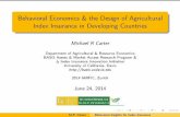 Behavioral Economics and the Design of Agricultural Index Insurance in Developing Countries