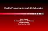 Health promotion through collaboration presentation kelly klarich