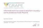 Informal work in a post-transition country - some evidence from Poland
