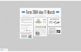 Extend your Due Date beyond March 17th by e-filing 7004