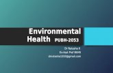 Environmental health  pubh 2053 class 1, 2