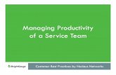 Managing Productivity of a Service Team: Customer Best Practices by Nucleus Networks