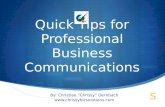 Quick tips for professional business emails