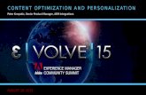 EVOLVE'15 | Enhance | Peter Krmpotic | Content optimization and personalization: We’re better together!