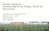 Prison Gardens: Healthy Work for Today, Skills for Tomorrow