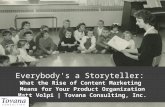We're All Storytellers: What the Rise of Content Marketing  Means for Your Product Organization