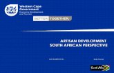 Solly Fourie - Western Cape Government - Artisan development South African perspective