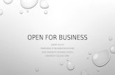Joseph Feller - Open for Business