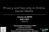 Privacy and Security in Online Social Media : Policing and Social Media - Part 1