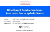 Bioethanol Production from Leucaena leucocephala Seeds
