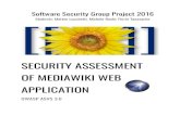 Security assessment of mediawiki web-application