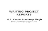 Writing project reports
