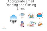 Appropriate Email Opening and Closing Lines