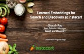 Learned Embeddings for  Search and Discovery at Instacart