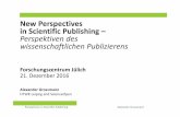 New Perspectives in Scientific Publishing