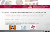 Scholarly community led Open Access in Latin America