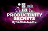 Productivity Secrets of the Best Leaders