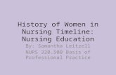 History of Women in Nursing Timeline PowerPoint