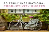 20 Truly Inspirational Productivity Quotes