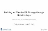Building an Effective PR Strategy through Relationships
