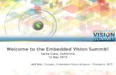 May 2015 Embedded Vision Summit Introductory Presentation