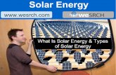 What Is Solar Energy & Types of Solar Energy