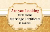 Marriage  Certificate  Online Registration Consultant  , Vasind . Contact: Pooja  Madam 9321006000, 02267706000, 67706001, 67706002