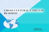 Cross cultural issues in business ethics by yasin aseer