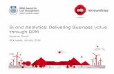 BI and Analytics: Delivering Business Value through BPM