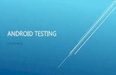 Android testing patterns