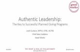 Authentic Leadership: The Key to Successful Planned Giving Programs
