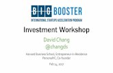 Investment Workshop - Big Booster Boston Bootcamp