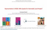 Representation in REDD: Who Speaks for Vulnerable Local People?