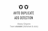 Avito Duplicate Ads Detection @ kaggle