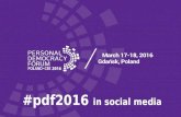 #pdf2016 in social media