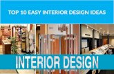 Top 10 easy interior design ideas
